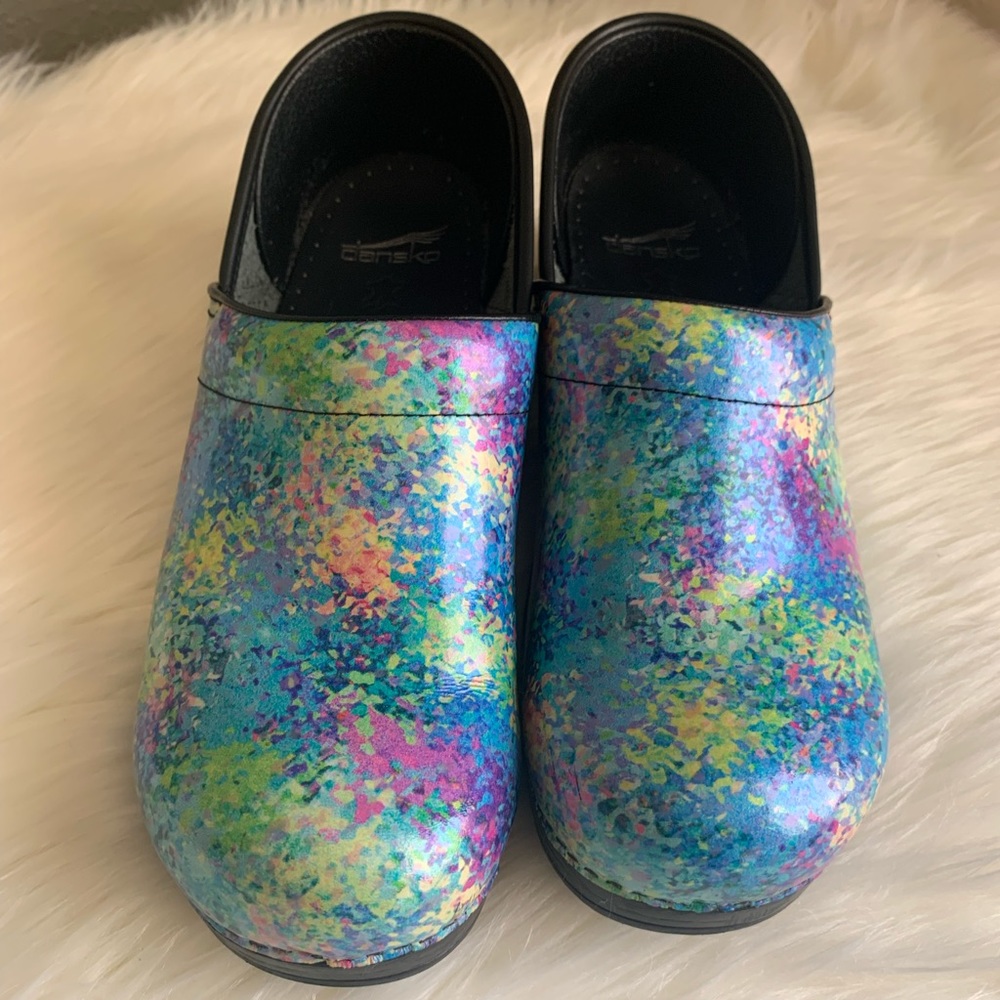 Dansko Clogs Nursing Multi-colored Printed Size 41